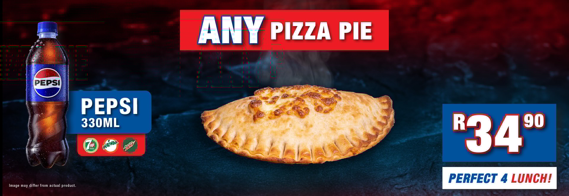 Get A Pizza Pie & A 330ml Pepsi Combo For Only R34.90!