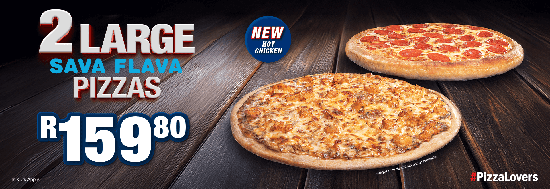 Roman’s Pizza Sava Flava Deal – Get 2 large Sava Flava pizzas for only R159.80. Big on flavour, perfect for sharing.